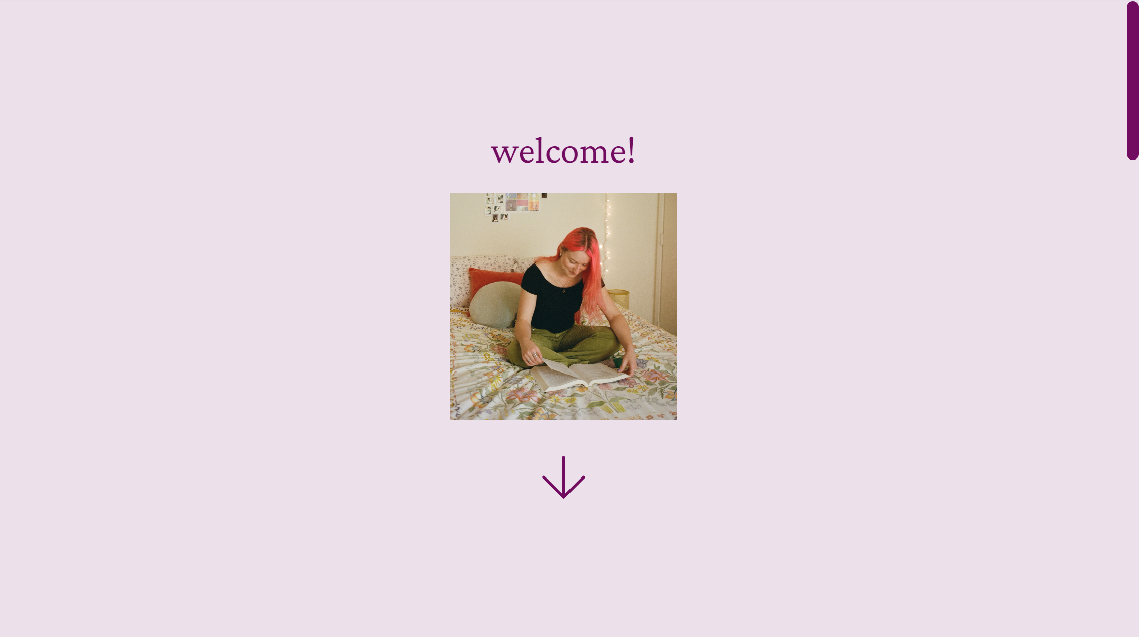 website home page