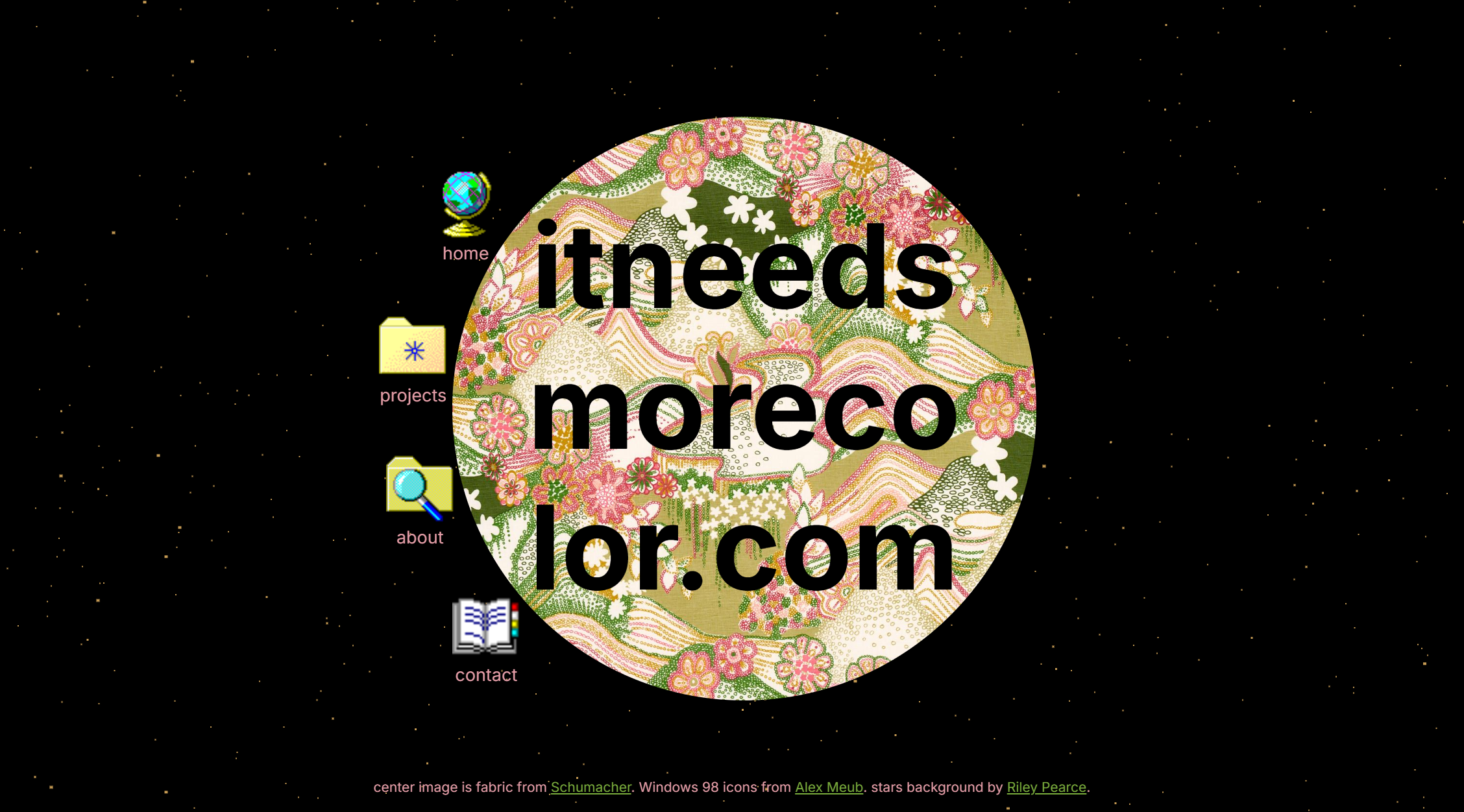 website home page