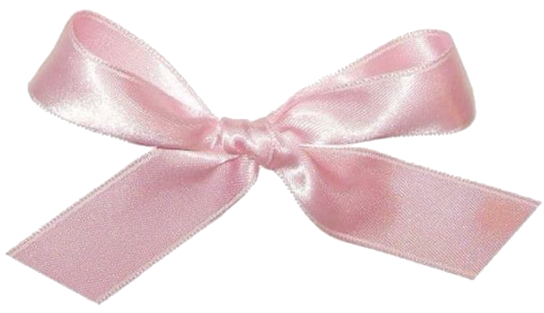 baby pink ribbon bow